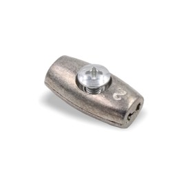 10 x EIFORM Cable Clamps - Wire Rope Clamp for Screwing for Wire Ropes from Diameter 1.5 mm to Diameter 2.0 mm | Zinc Die-Cast