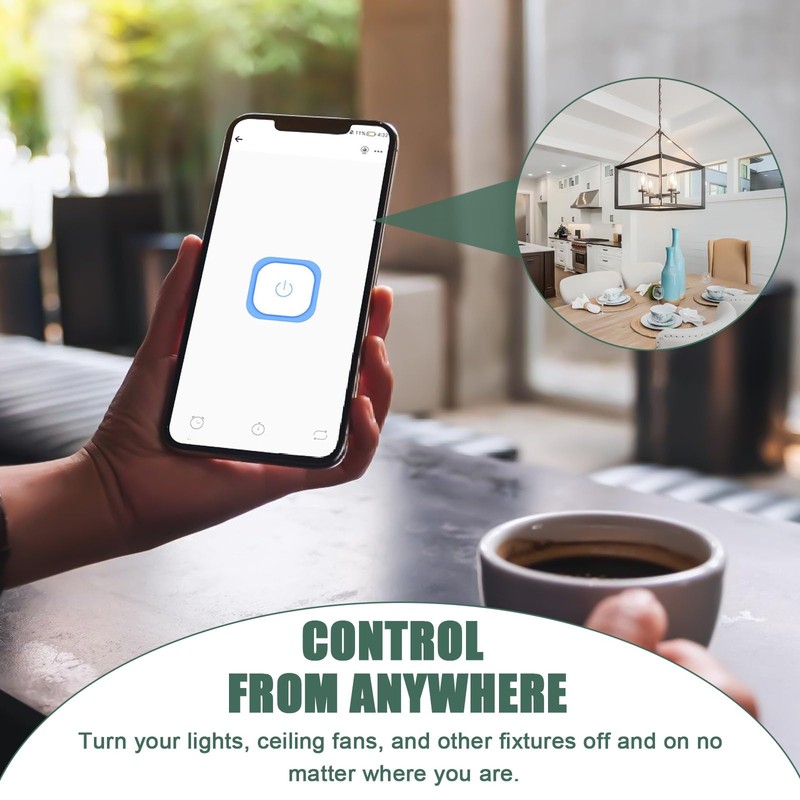 6 Stück Smart Lichtschalter Modul 2 Wege: Mini DIY WLAN