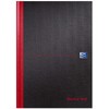 Black n' Red A4 Casebound Notebook - Plain