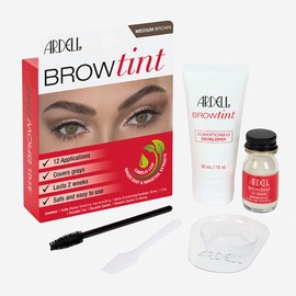 Ardell Ardell Brow Tint Medium Brown, Longer-lasting, Semi-permanent Brow Dye, with Natural Extracts, Complete Brow Tinting Kit, 1 pack