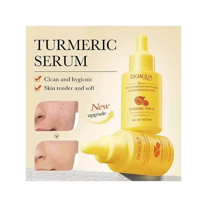 Serum De Cúrcuma Bioaqua Ácido Hialurónico Antioxidante