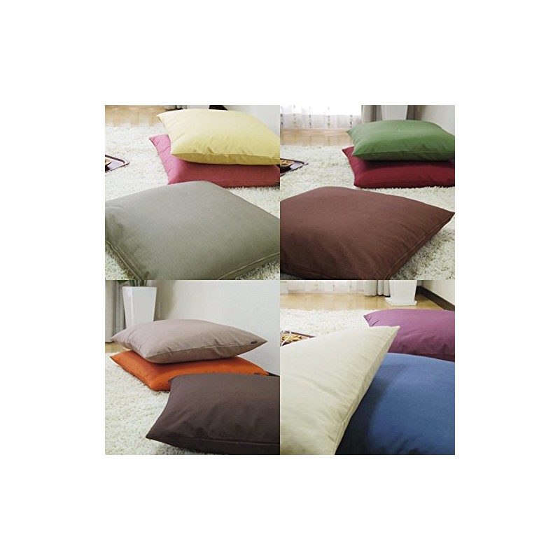 fabrizm 1086-gr-gr Japanese Meisenban Zabuton Cover, 21.7 x 23.2 inches
