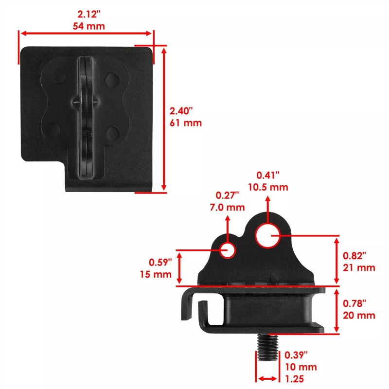 Caltric Motor Mount Engine Damper 1 For Yamaha Grizzly 660