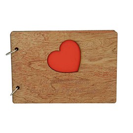 Wood Anniversary Scrapbook Gift Idea Engraved With 'Fifth Anniversary, Best Five Years Of Our Life.