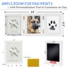 MYPAWLETS Ink&Clay Paw Print Kit Keepsake,Inkless Ink Pad & Soft