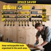 Power Tool Organizer Wall Mount with 12-Drill Holders-800Lbs Load Heavy
