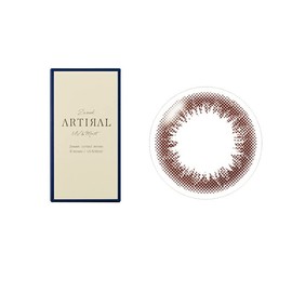 アーティラル２ウィークUV＆モイスト （ブラウン PWR:-2.25） 1箱6枚入り artiral カラコン 2week 度あり 度なし 14.0mm UV モイスト