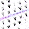 Elitefe Lash Extension Kit DIY 280Pcs Lash Clusters Kit Eyelash
