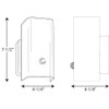 Progress Lighting 1-Light Glass Transitional Bath Vanity Light, White Glass