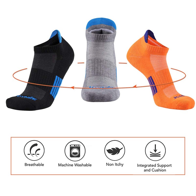 JOYNÉE Men’s Athletic Socks Low Cut Cushion Running Socks Breathable