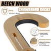 JUSTOOP Adjustable Snowboard Stand Racks, Sturdy Freestanding Snowboard Rack with