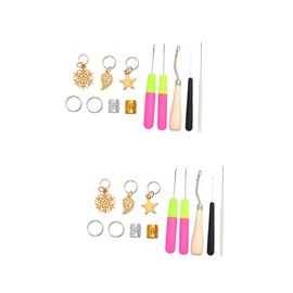 Operitacx 136 Pieces Dreadlock Crochet Wig Crochet Cover Dreadlocks Jewellery Dreadlocks Hair Ring Hair Clips Hair Pin Dreadlocks Tool for Women Creative Dreadlocks Tool Cuff Grain