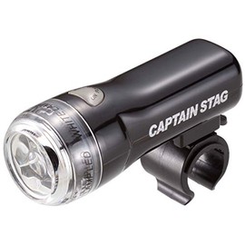 Captain Stag Y-7086 Bicycle Light, Headlight, LED, 3 LED Light, 227 SLIM, No Installation Tools Required, Daily Use, Waterproof, Brightness, 160 Candela, Bicycle Light, Black