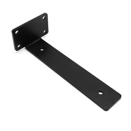 UOIENRT 8 Pcs L Bracket Wall Shelf Support 6 Inch, Heavy Duty Shelf Brackets Wall Shelf Support Brackets Hidden Shelves Black