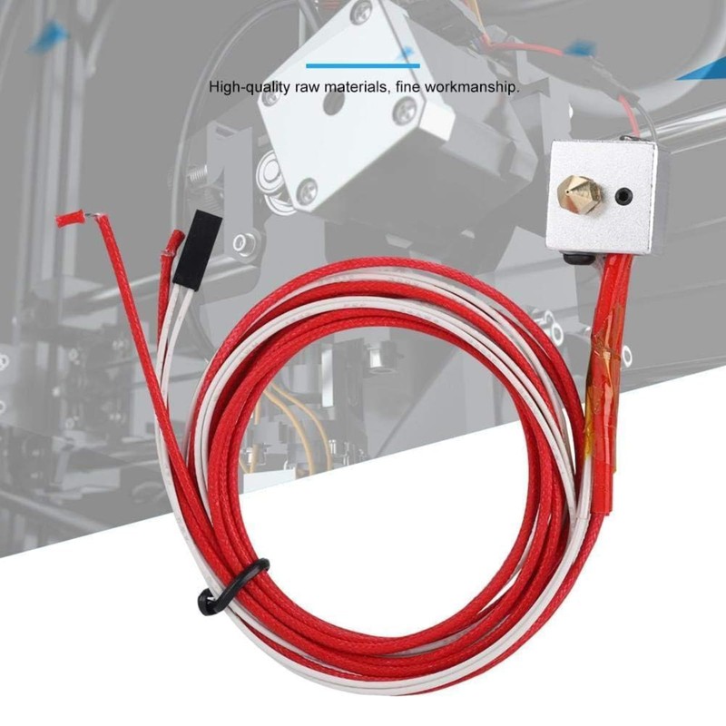 3D Printer Assembled Hot End Kit, Hotend Heating Block Kit,