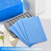 Mcyye 4PCS Compressed Kitchen Sponges Pack for Household Use, Zero