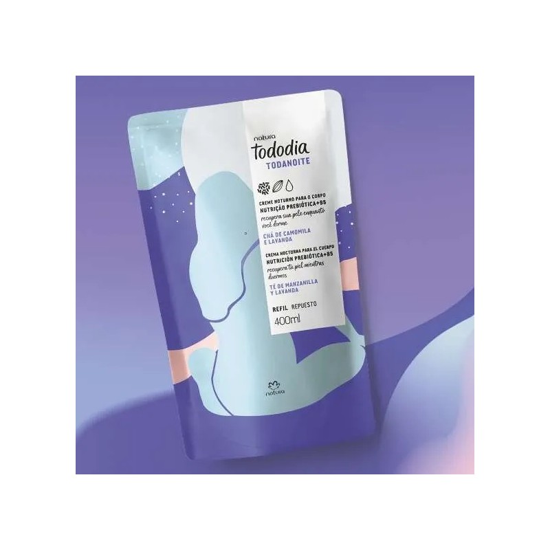 Refil Crema Tododia Todanoche Manzanilla Lavanda 400