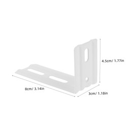 Levemolo Vertical Blind Bracket Metal l Shape Bracket Home Decor Secure Clamp Easy Installation Valance Clips