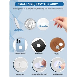 NFC Tags NTAG215 50PCS, Programmable Blank NFC Stickers with 504 Bytes, High Compatibility for Amiibo, TagMo, iOS, Android Devices, Rewritable NFC Chips for Business, Patrol, Gaming, Smart Home (25mm)
