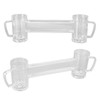 430ml Beer Mug Double Conjoined Beer Glass Drop Resistant Acrylic