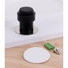 Self-Adhesive Rubber Door Stopper – Stainless Steel Wall Protector with