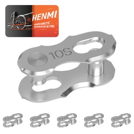 HENMI Bicycle Chain Link 10-Speed, 6 Pairs Chain Fastener Bicycle for 10 Speed Bicycle Chain, Bicycle Chain Lock Quick Installation and Disassembly
