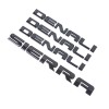 GMC 4pcs Gloss Black 2007-20 Sierra Denali Door Tailgate Emblem
