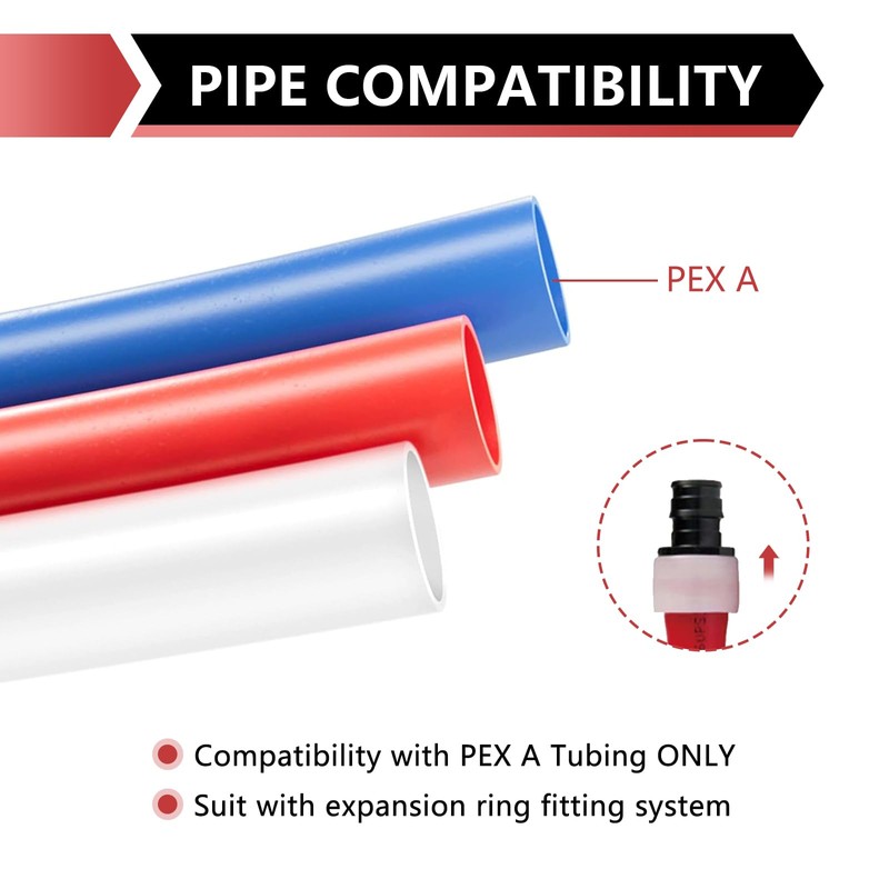 2-Pack EFIELD Poly PPSU Pex-A Expansion Fitting 2" X 2"