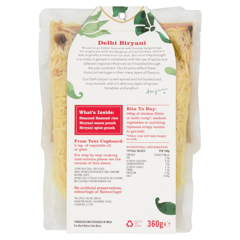 The Spice Tailor Delhi Biryani, 360 g