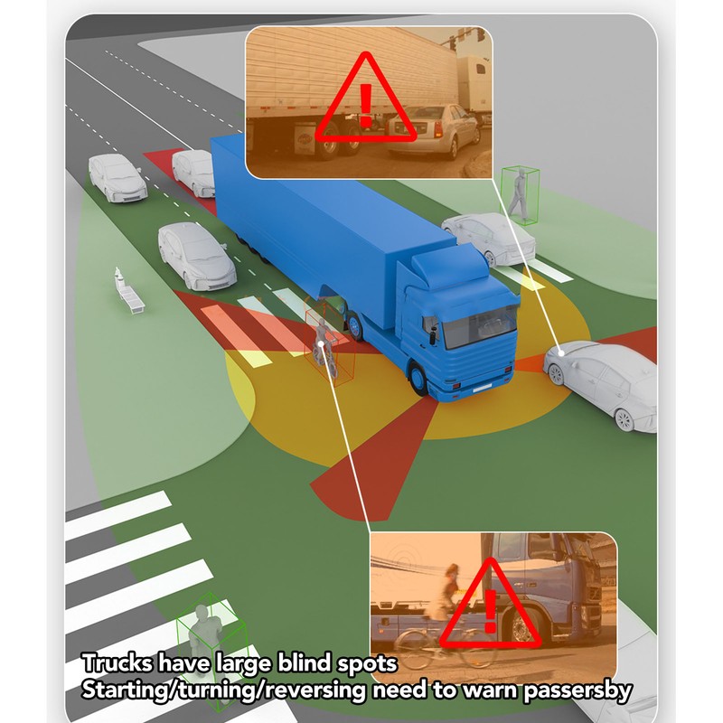 24V Truck Back Up Alarm 120DB Backup Radar Voice Alarm