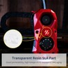 RGBW Mini Button PCB LED with PTFE Cable, Durable, DC5V,