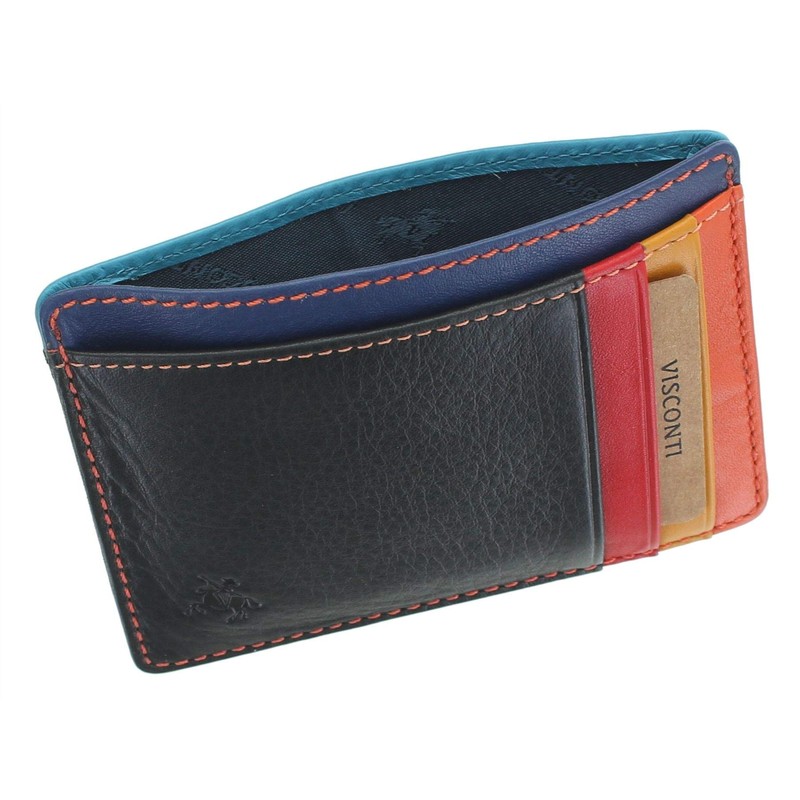 VISCONTI Slim Collection Stealth Leather Card Holder RFID Blocking VSL58