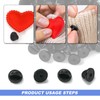 Pin Badge Backs, 100 Pcs Locking Pin Back for Badges