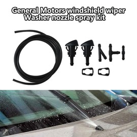 Windshield Washer Squirter Nozzle Spray Jet Kit Fluid Hose Connector Set Fit for Dodge Durango SRT 392 Sport Utility 4-Door 6.4L 6424CC 392Cu. In. V8 GAS OHV Naturally Aspirated 2022 by XSPANDER