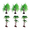 Set of 6 Artificial Miniature Jungle & Palm Trees (4-6"