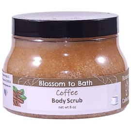 Coffee Body Scrub (8 Ounce) - Natural Fragrance - Smooths & Refreshes With Natural Exfoliation with an Aromatic Robust Scent