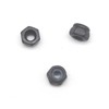 binifiMux 50Pcs M3-0.5mm Black Zinc Plated Nylon Lock Nuts Inserted