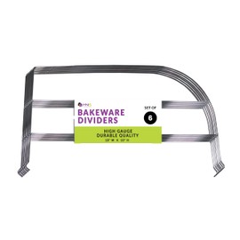 Pull-Out Divider Rack for Sliding Kitchen Drawers - Set of 6 Dividers to Secure Bakeware, Cutting Boards, Trays and Cookie Sheets, Heavy-Duty Chrome Organizer for Cabinets, Pantry & More.
