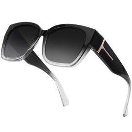 TJUTR Oversized Fit Over Sunglasses for Women Men, Trendy Polarized Sunglasses for Driving with UV400 Protection