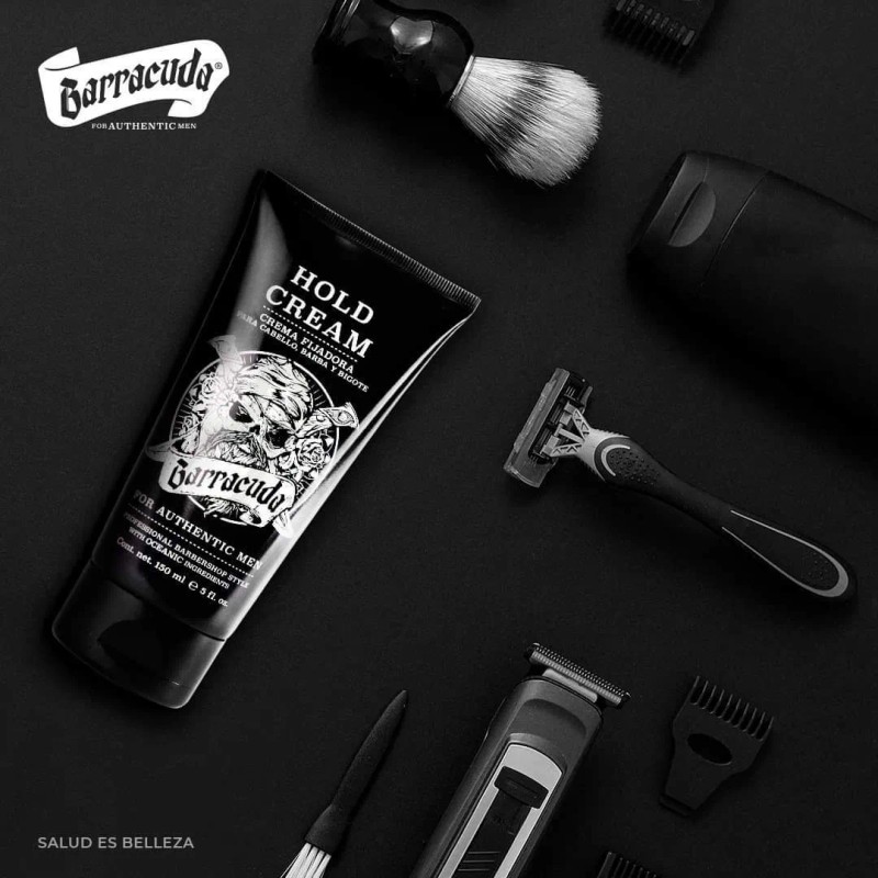 Barracuda Crema Fijadora Cabello, Barba Y Bigote Hold Cream