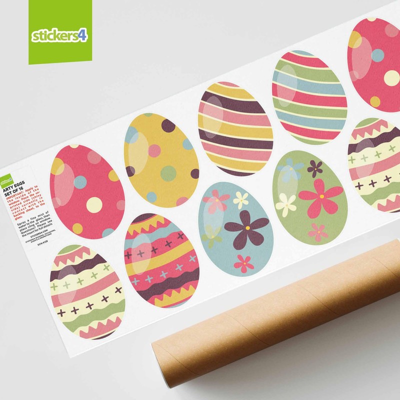 Easter Decorations - Easter Window Stickers - 16 x Beautiful