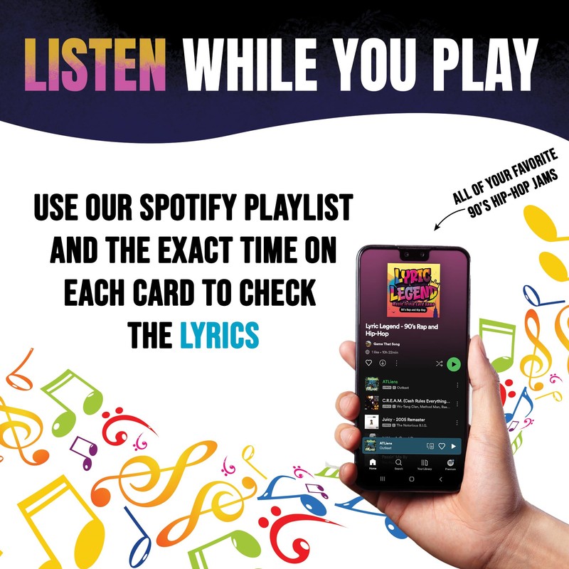 Lyric Legend 90s Hip-Hop and Rap - Music Trivia Game