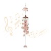 Relaxdays Wind Chime Bells & Elephants, Metal Chime, 90 cm