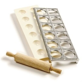 Norpro 3 Piece Ravioli Maker and Press Set with Rolling Pin