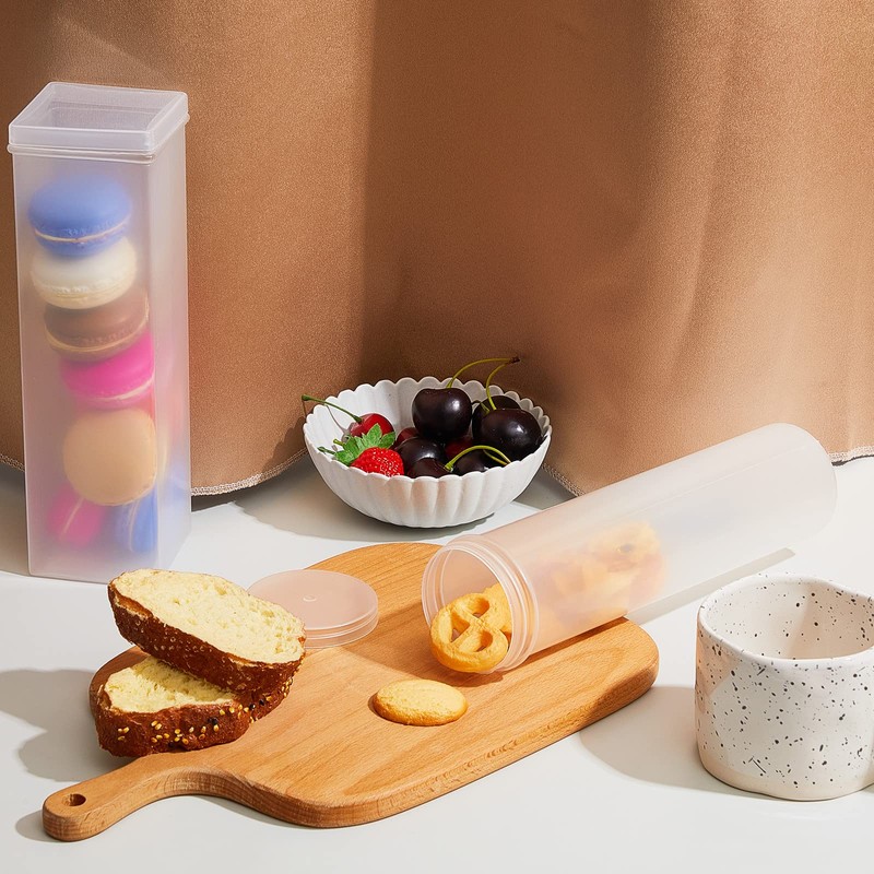 6 Pcs Plastic Cracker Keeper Small Cracker Storage Containers Plastic