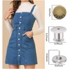Suytvenxau 12 Sets Reusable Metal Jeans Button Pins for Loose