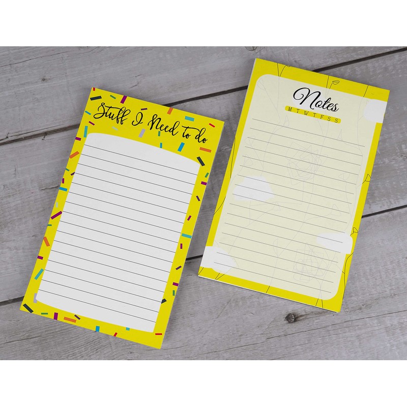 Inkdotpot Pack Of 2 Daily Planner List Undated Notepads, Memo