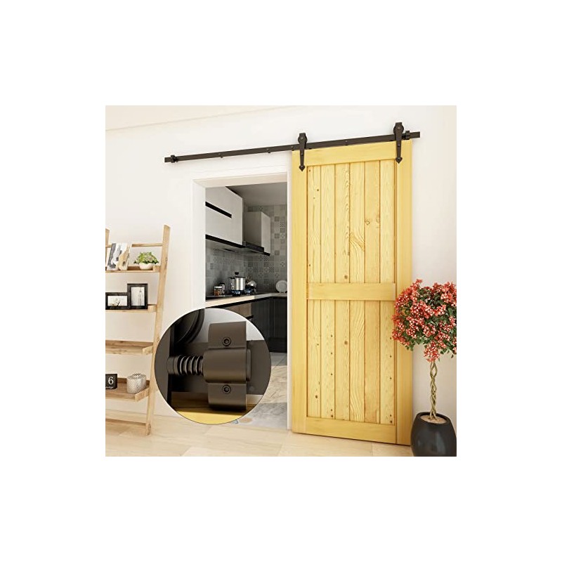 CCJH 2PCS Adjustable Barn Door Stopper fit for 1.57inch/40mm Flat