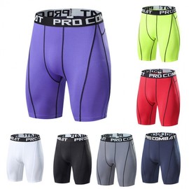 Men's Tight Quick-Dry Yoga & Athletic Shorts XL/2023 Red 5ea