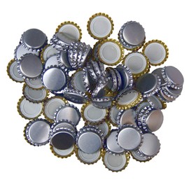 BALLIIHOO Pack of 250 Crown Bottle Caps - Silver